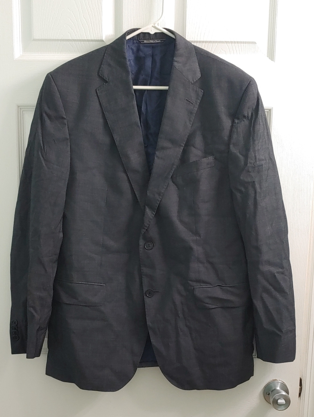 Jack Victor Wool Blazer Men's Gray Sport Coat Size 44